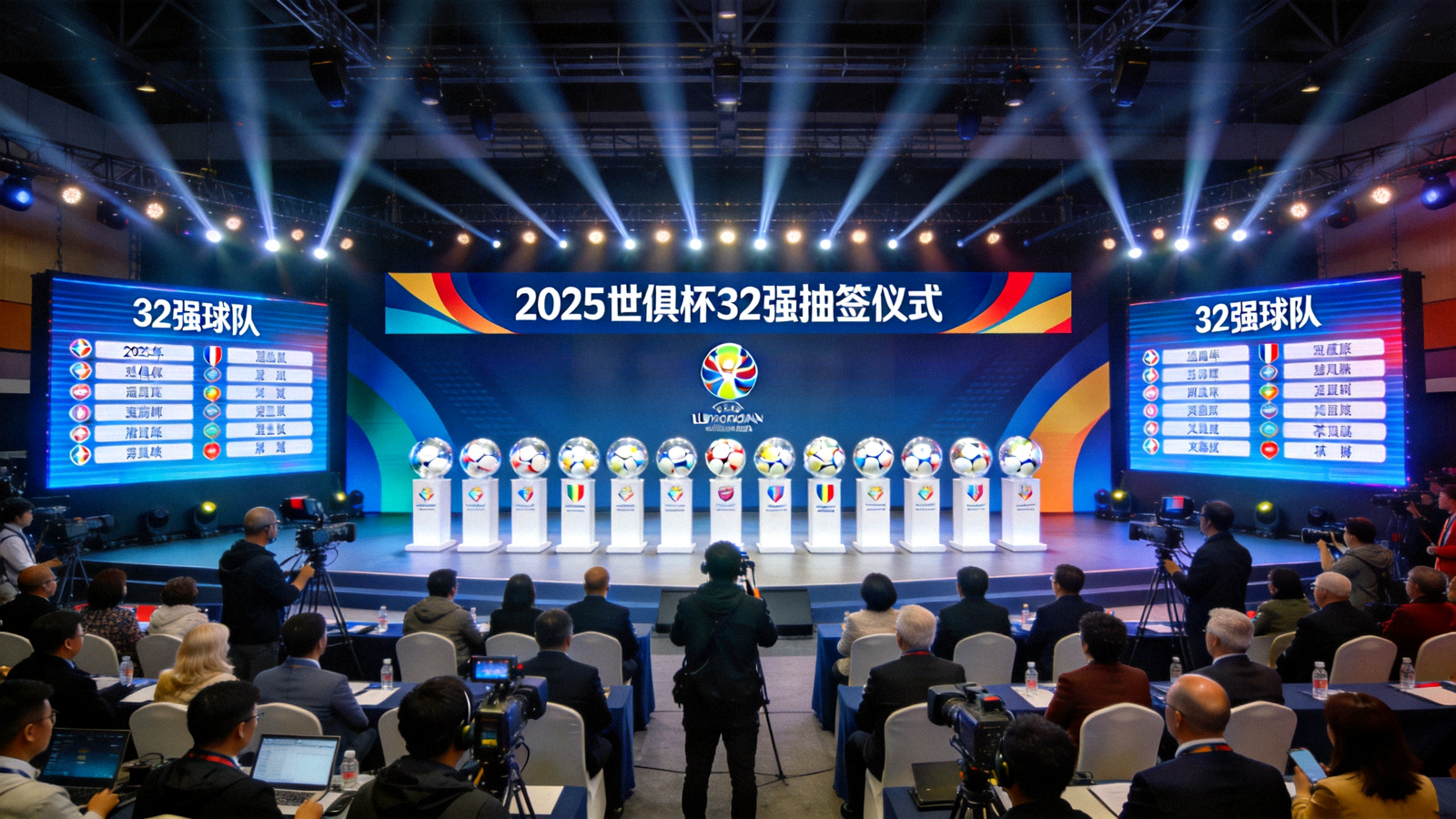 2025年世俱杯32强抽签仪式现场全景